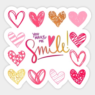 You Make me Smile Sticker